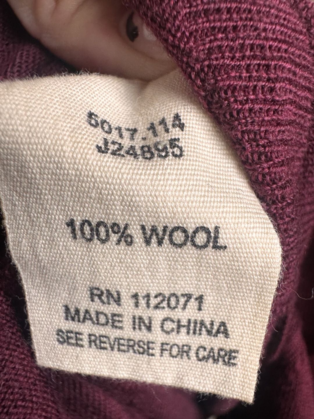 Jigsaw Women's Burgundy 100% Wool Long Sleeve Polo Sweater Size M 7