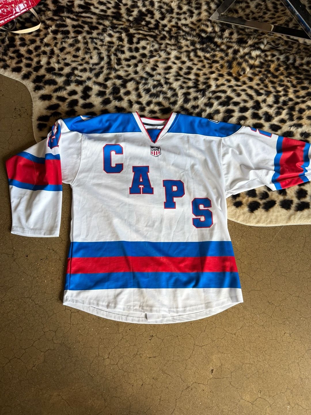 Madison Capitols USHL Barnes #21 Miracle Night Promo Hockey Jersey XL 2