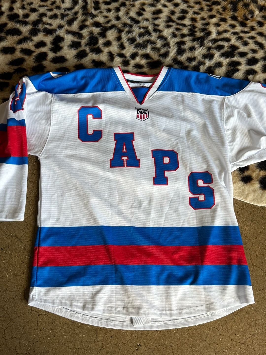 Madison Capitols USHL Barnes #21 Miracle Night Promo Hockey Jersey XL 3