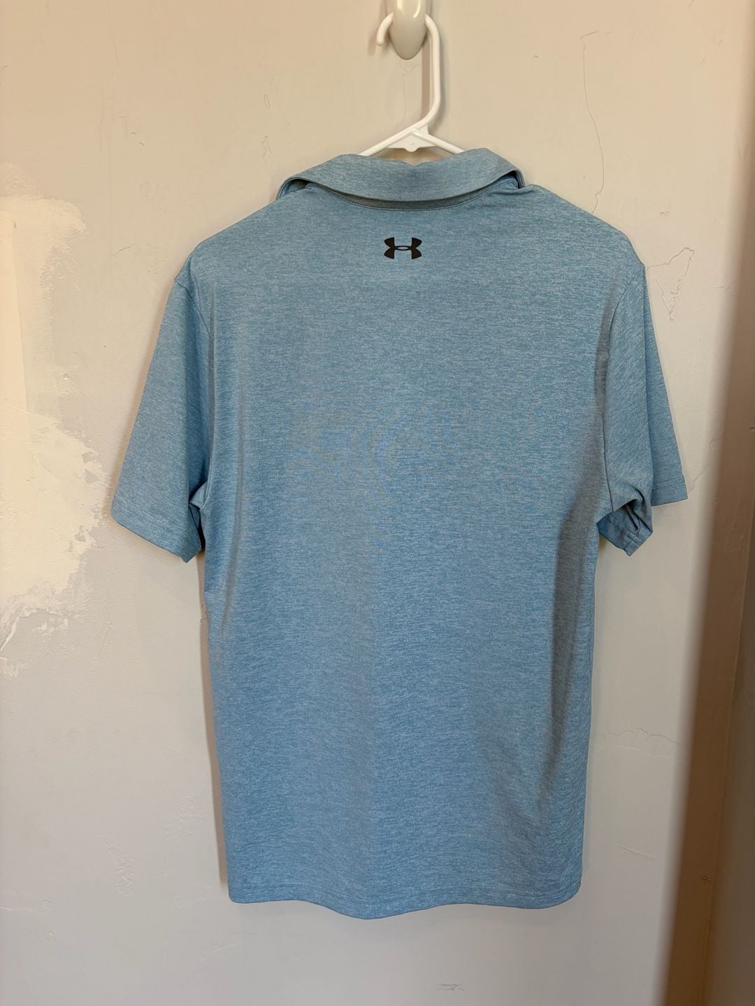 Under Armour The Playoff Polo Men's Small Blue Heather Golf Shirt Loose Fit 5