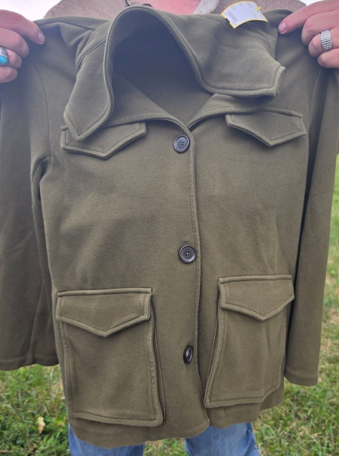 Banana Republic Olive Green Utility Jacket 2