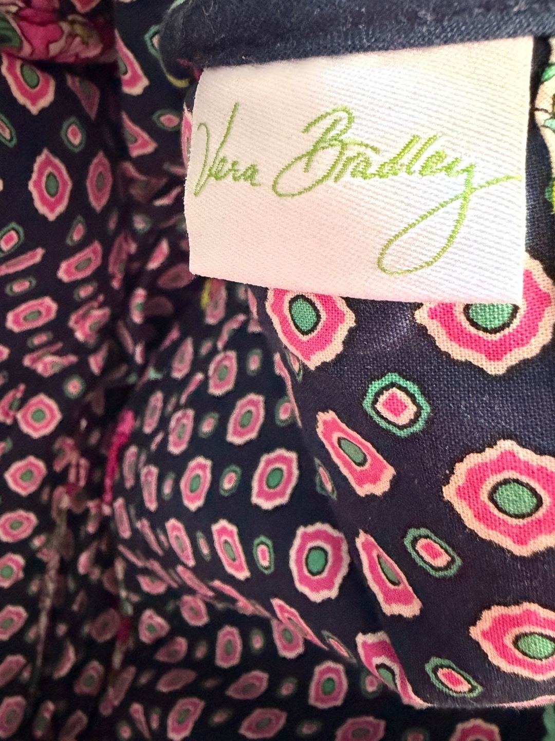 Vera Bradley Quilted Cotton Handbag in Petal Paisley Pattern 3