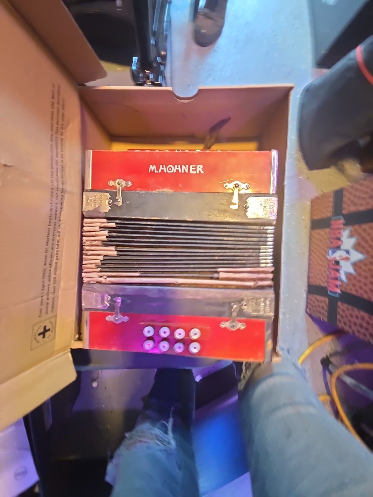 M. Hohner Antique Diatonic Accordion 1