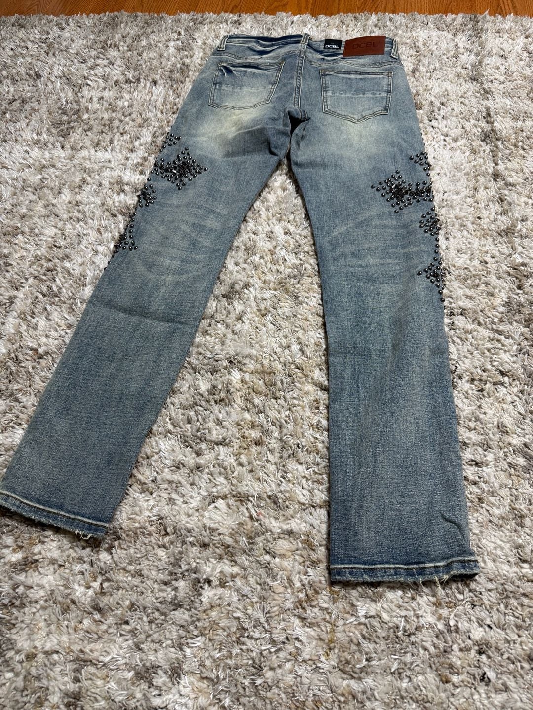 DCBL Men’s Studded Spike Embellished Jeans Size 32 Indigo NWT 6