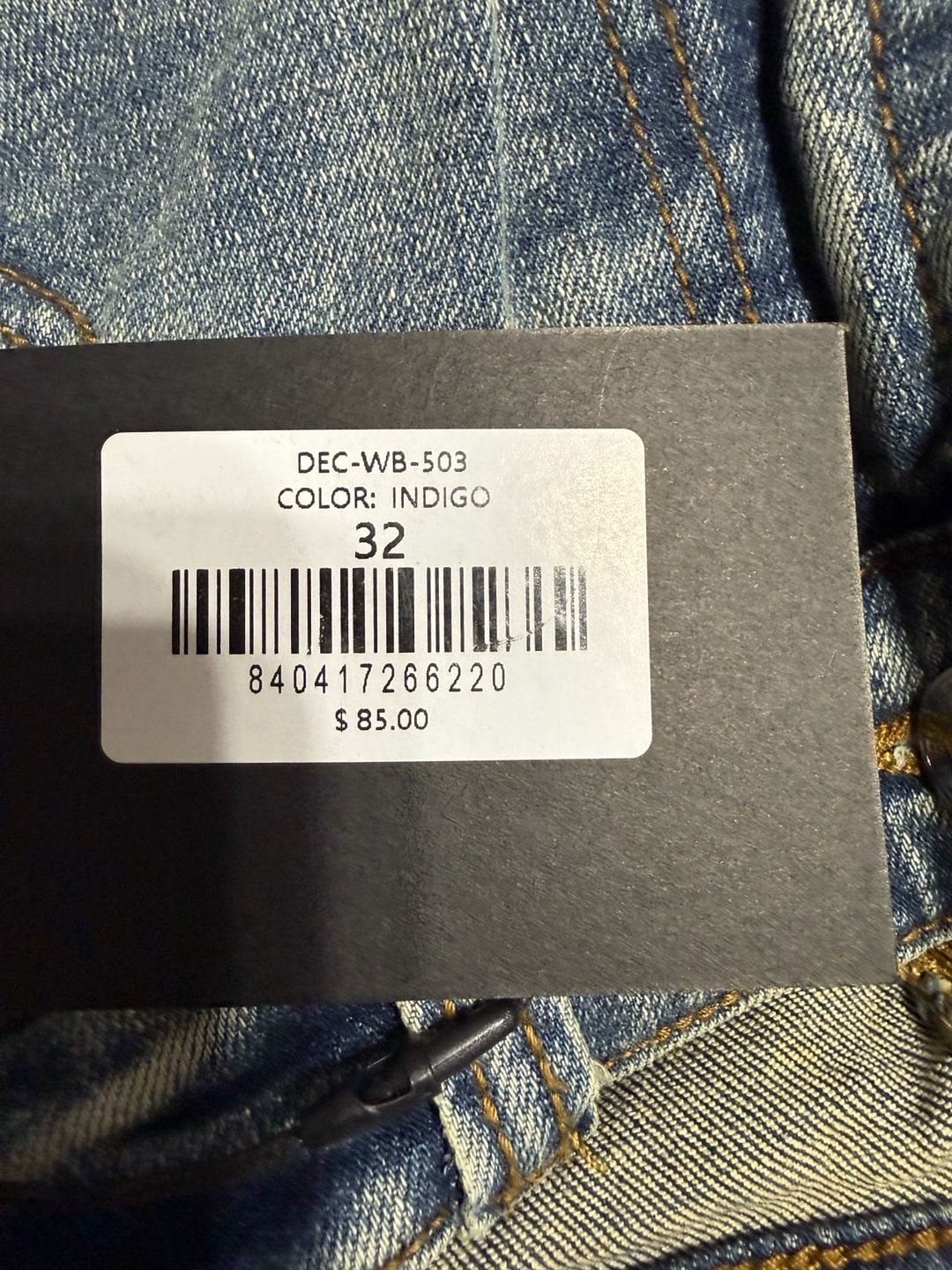 DCBL Men’s Studded Spike Embellished Jeans Size 32 Indigo NWT 11