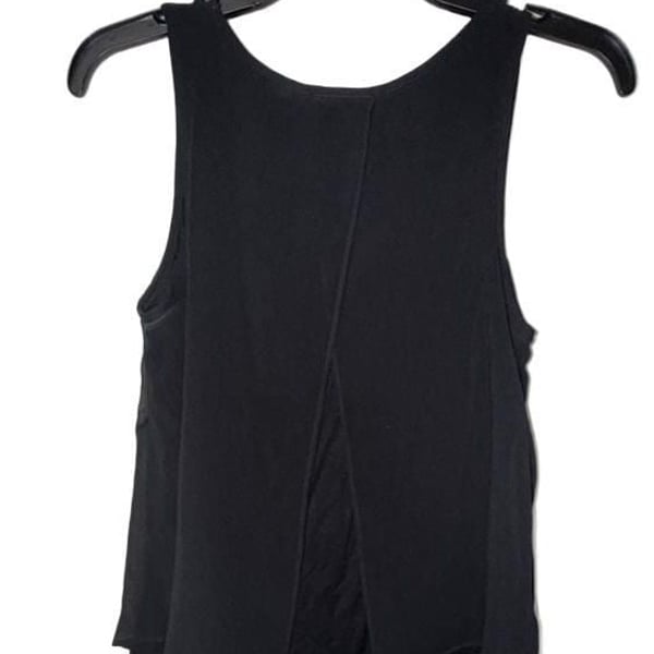 IZ buyer XS Women's Black Blouse Shirt With Back Lace 