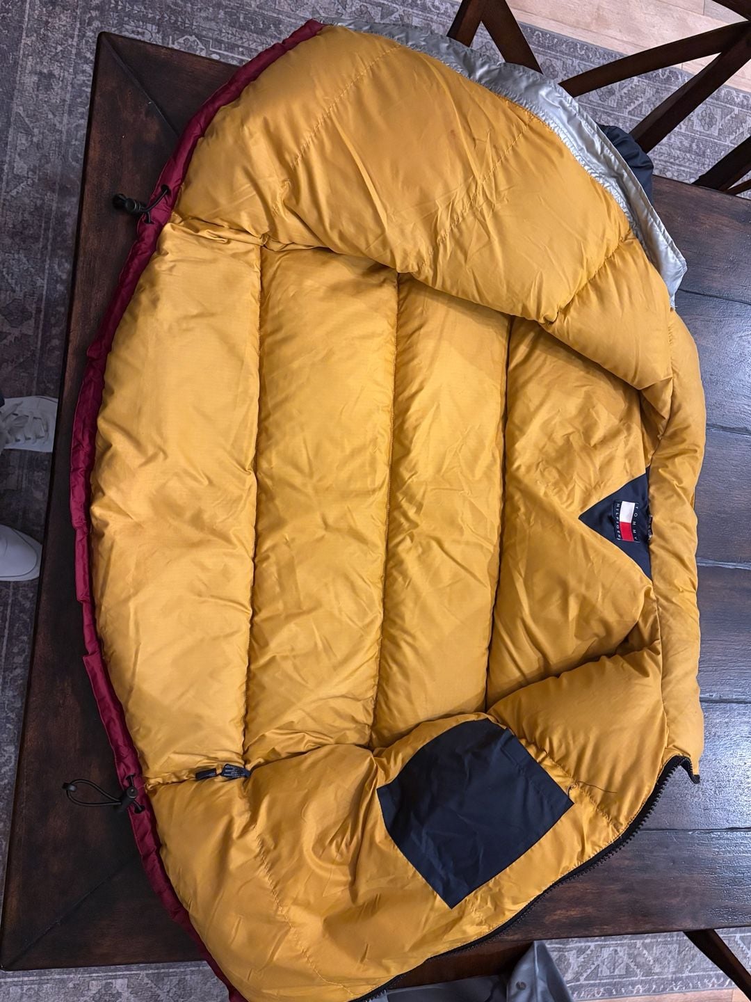 Tommy Hilfiger Colorblock Down Puffer Jacket Red Green Blue Yellow 6