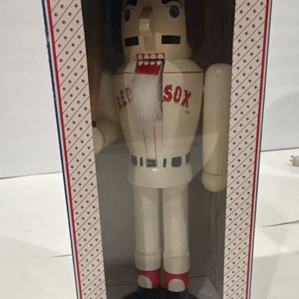 Topperscot Boston Red Sox Sports Collectors Series 9” Wooden Nutcracker