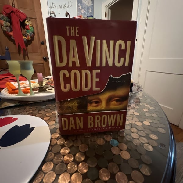 The Da Vinci Code by Dan Brown Hardcover Novel