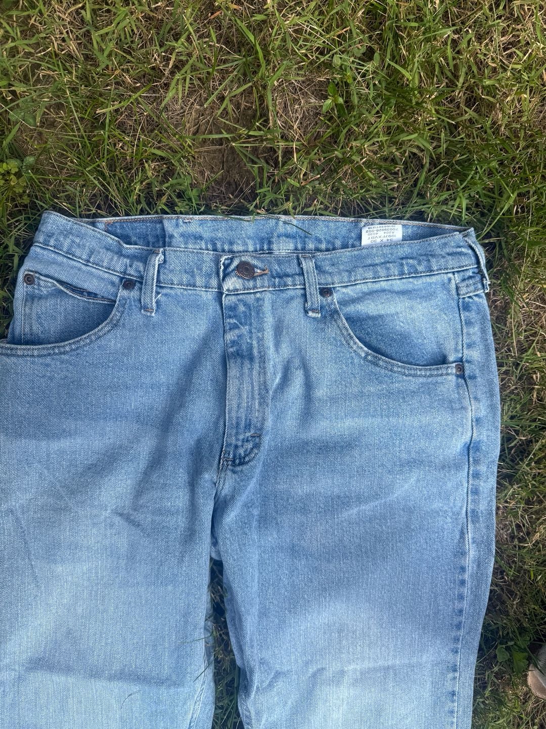Wrangler Men's Light Wash Straight Leg Denim Jeans Size 34x30 4