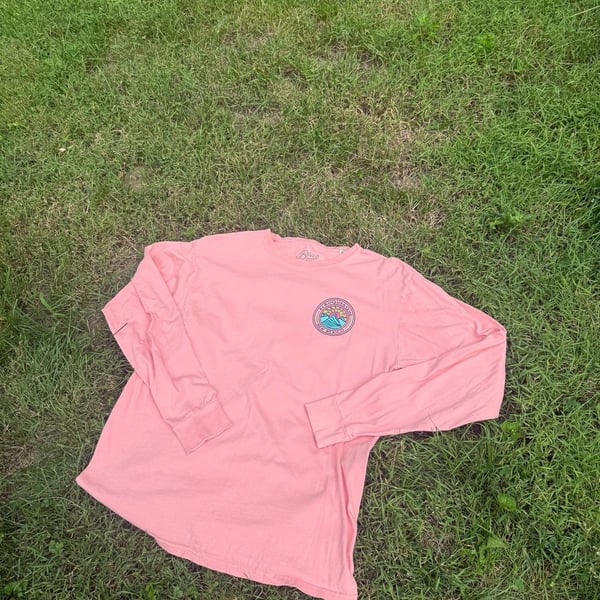 Blue 84 Albuquerque New Mexico Sun and Mountain Graphic Pink Long Sleeve T-Shirt