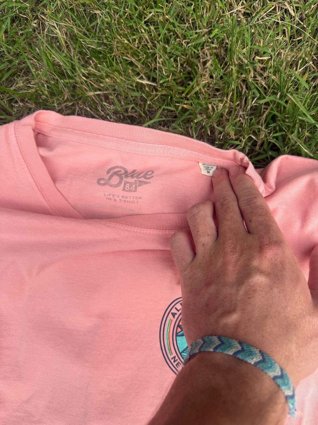 Blue 84 Albuquerque New Mexico Sun and Mountain Graphic Pink Long Sleeve T-Shirt 5