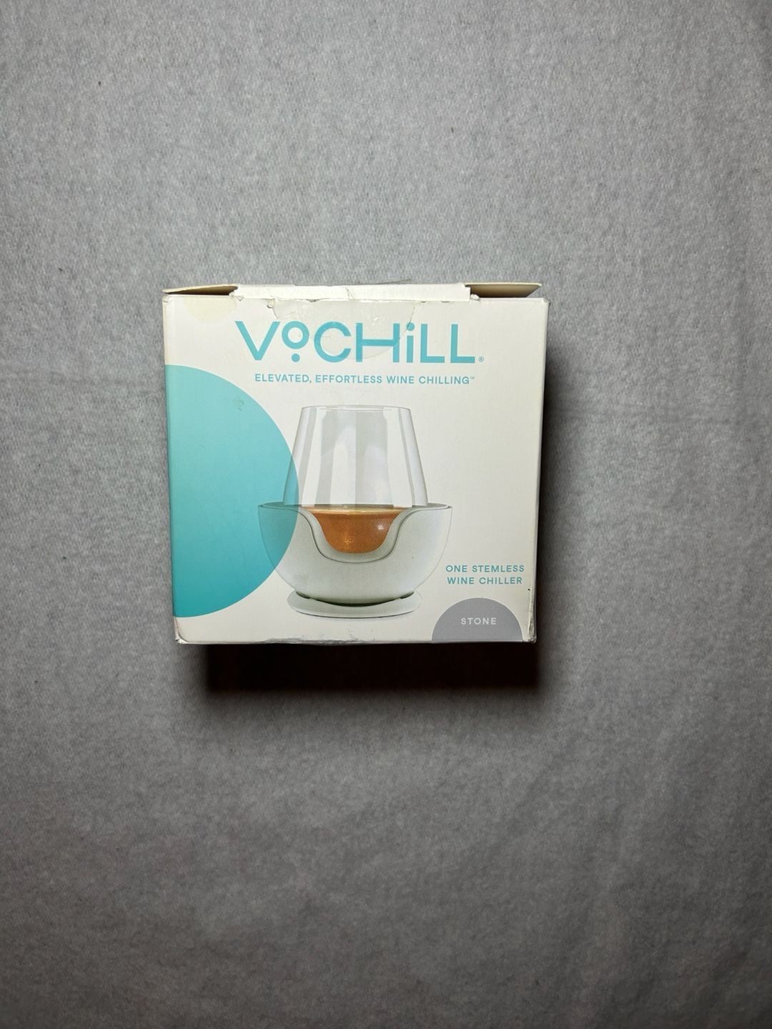 VoChill Stemless Wine Chiller - Stone 1