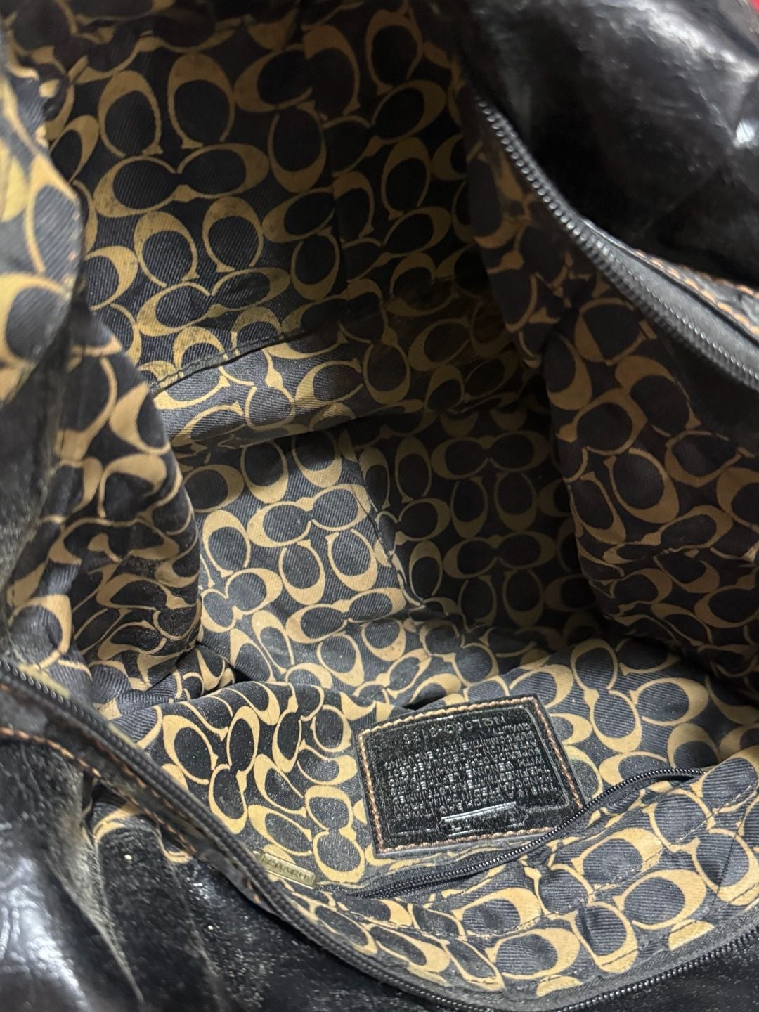 Coach Multicolor Logo Print Hobo Bag 8