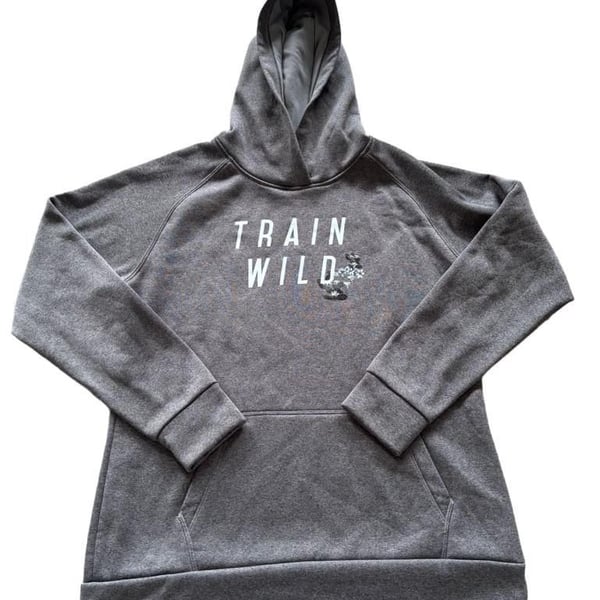 The North Face Train Wild Bouquet Gray White Hoodie Pullover Sweater 