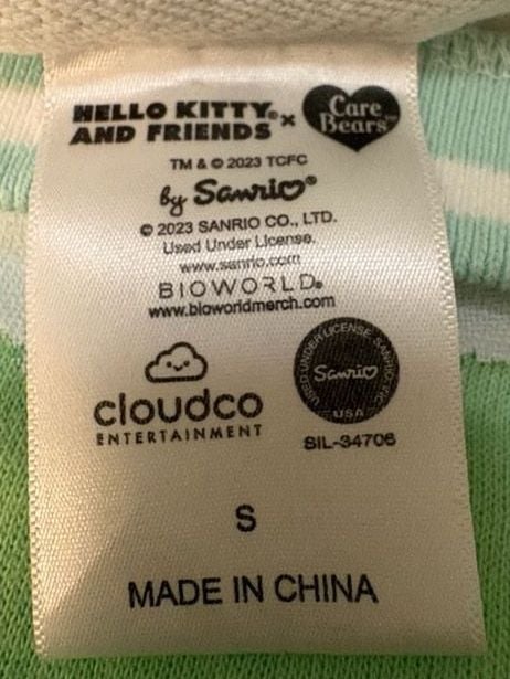 Sanrio Hello Kitty and Friends x Care Bears Funshine & Keroppi Sweatshirt Size S 7