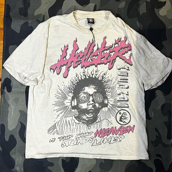Hellstar Sounds Like Heaven Tee Cream Size L