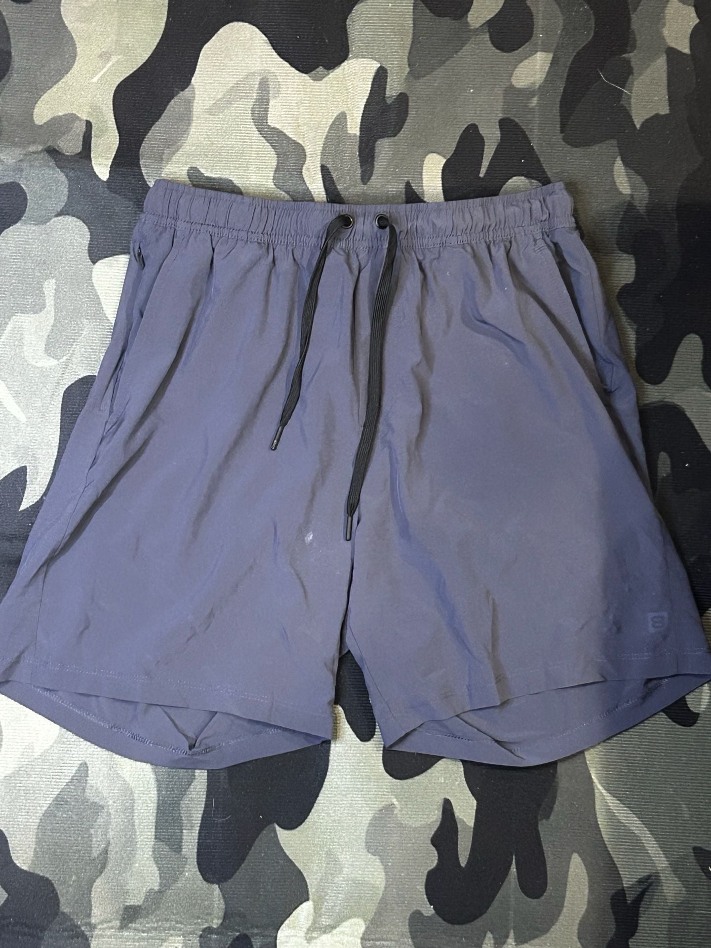 Layer 8 Qwick-Dry Men's Athletic Workout Shorts Gray Size Large 2