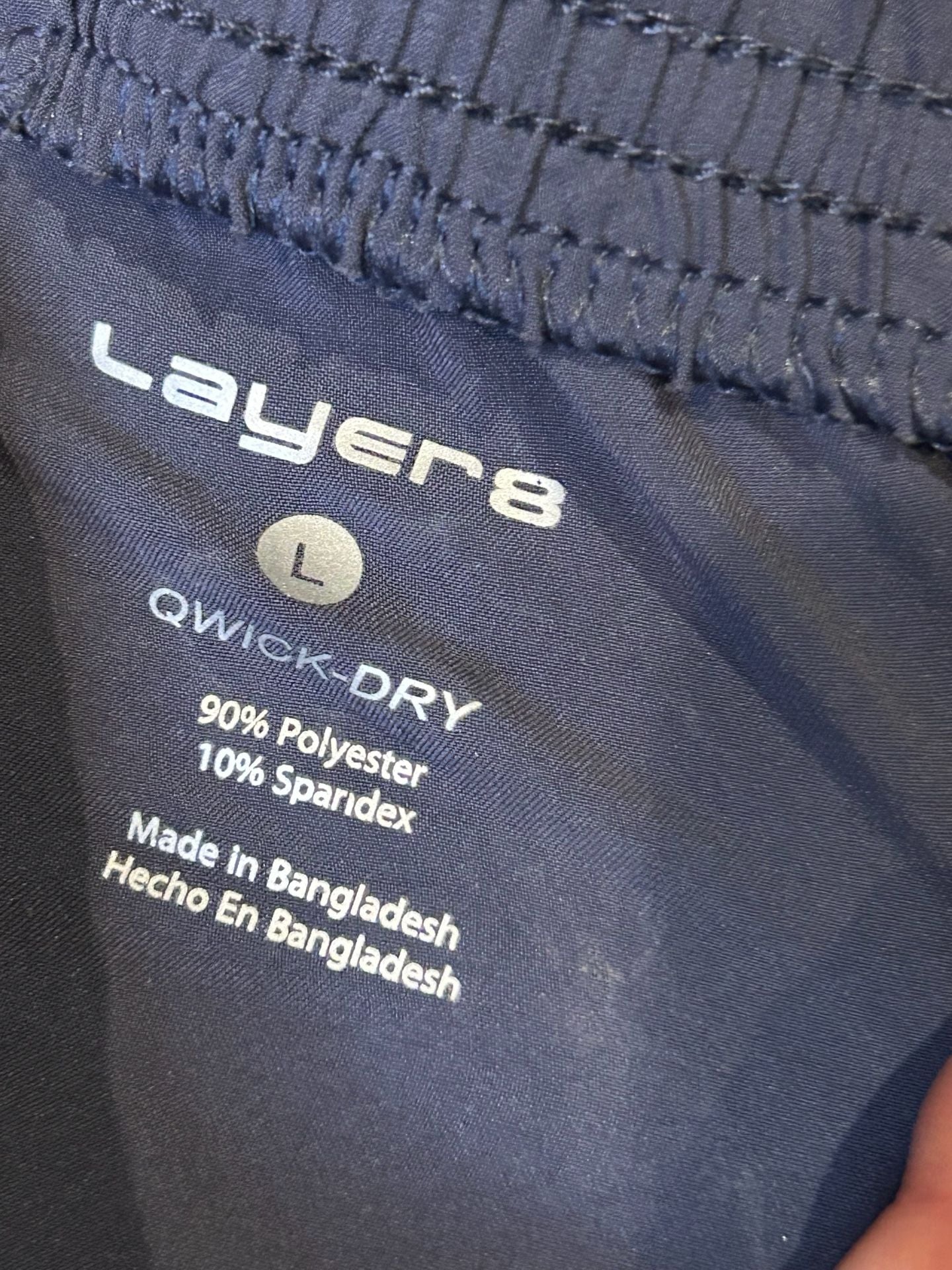 Layer 8 Qwick-Dry Men's Athletic Workout Shorts Gray Size Large 4