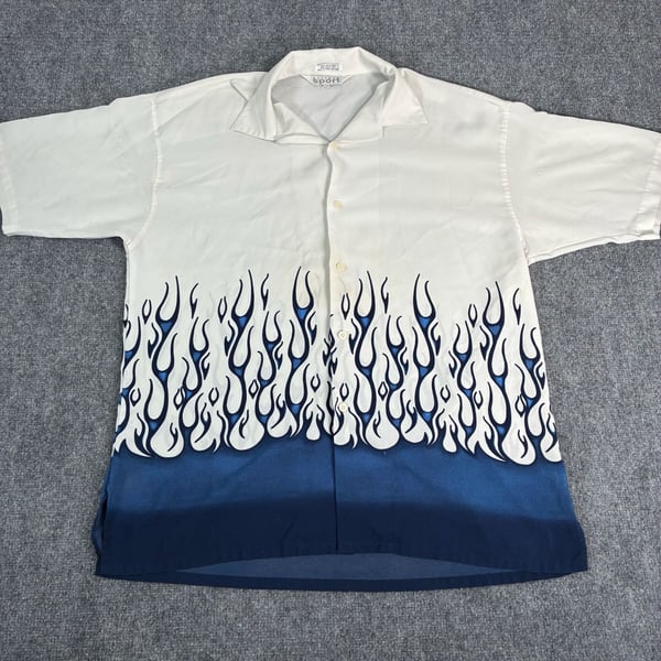 Eliot Sport Flame Button Down Shirt