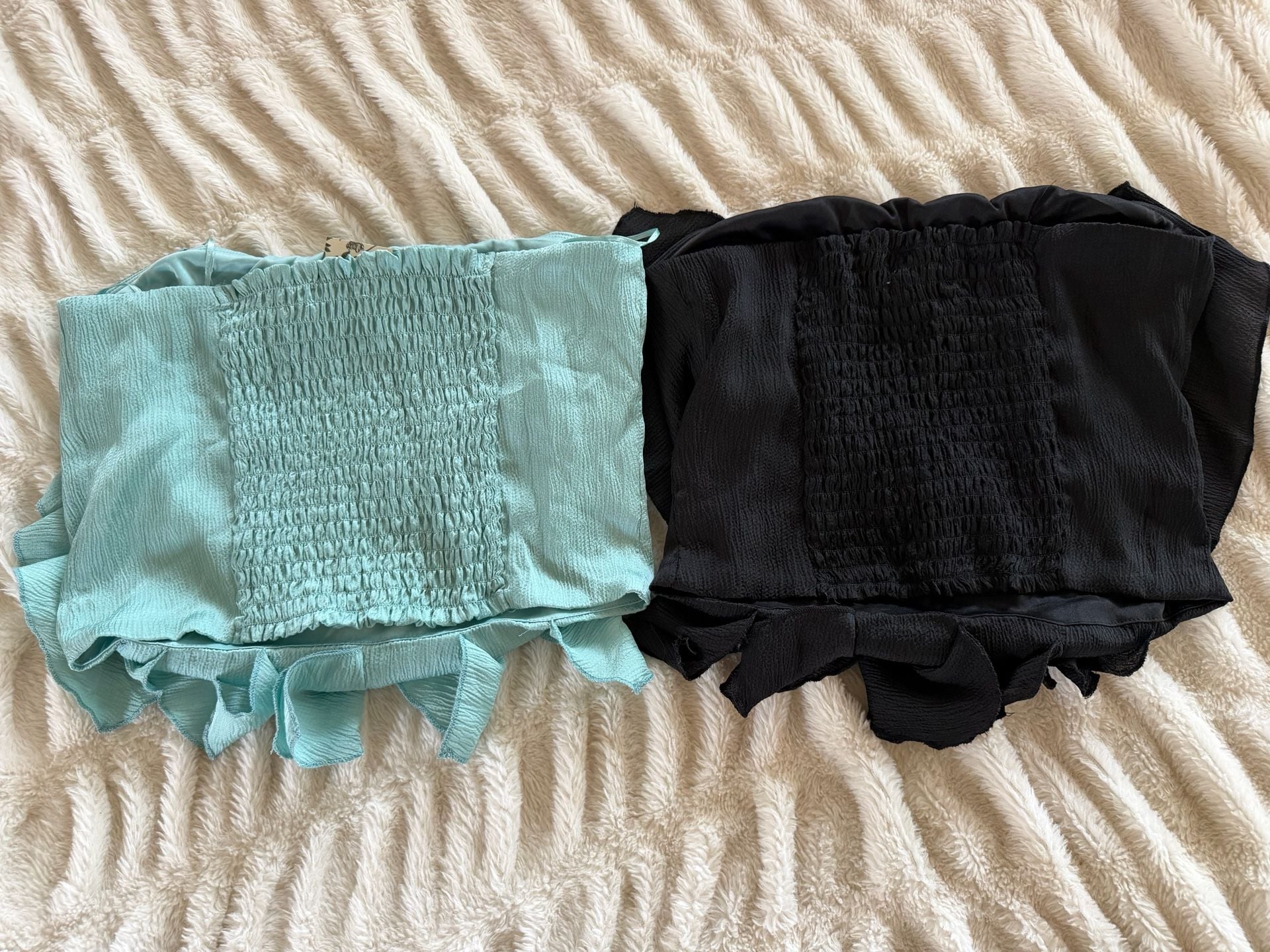 Set of 2 Alkeny Ruffle Strapless Tops | Size Large 3