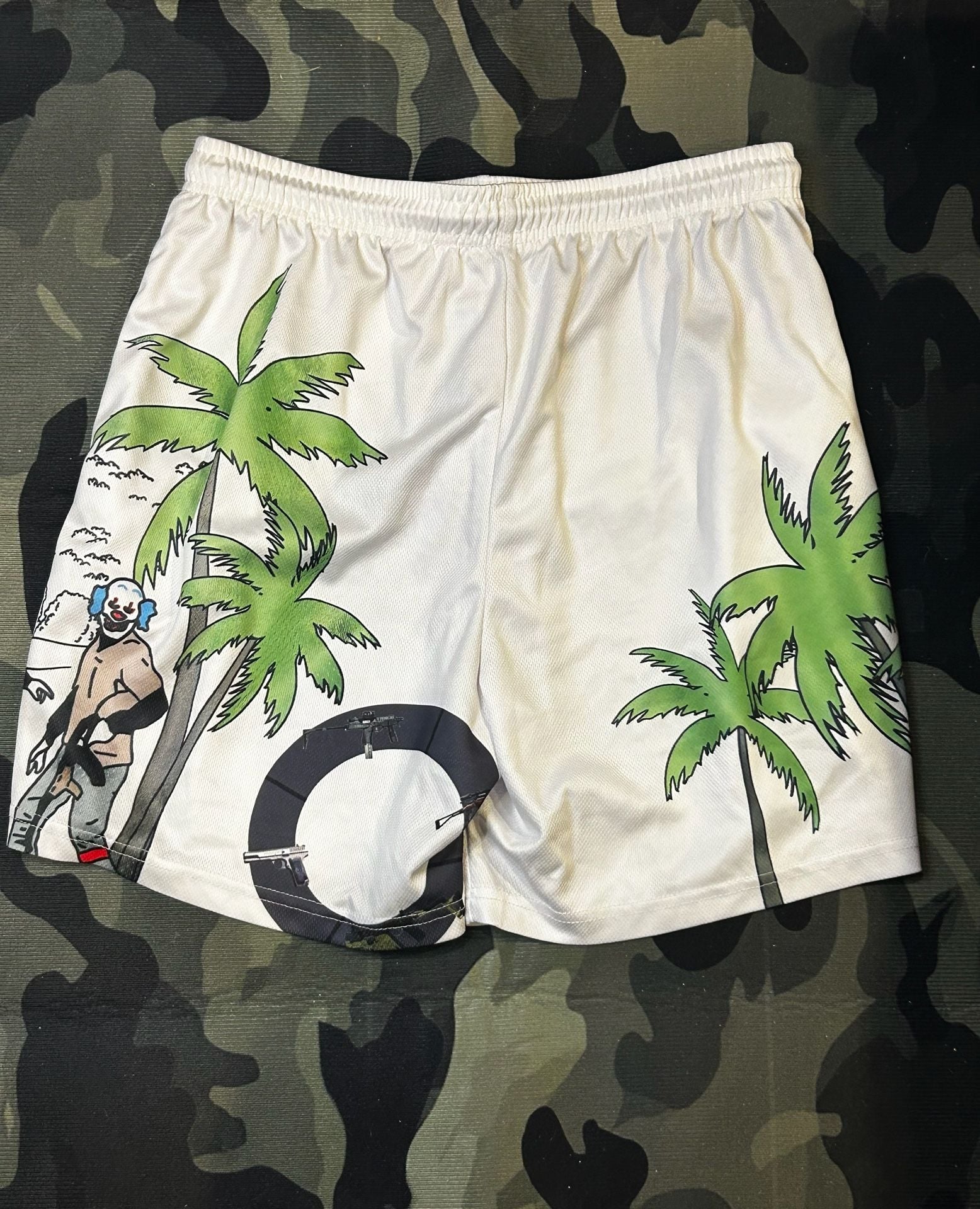 Lost Angeles Paradise Mesh Shorts White Size M 3