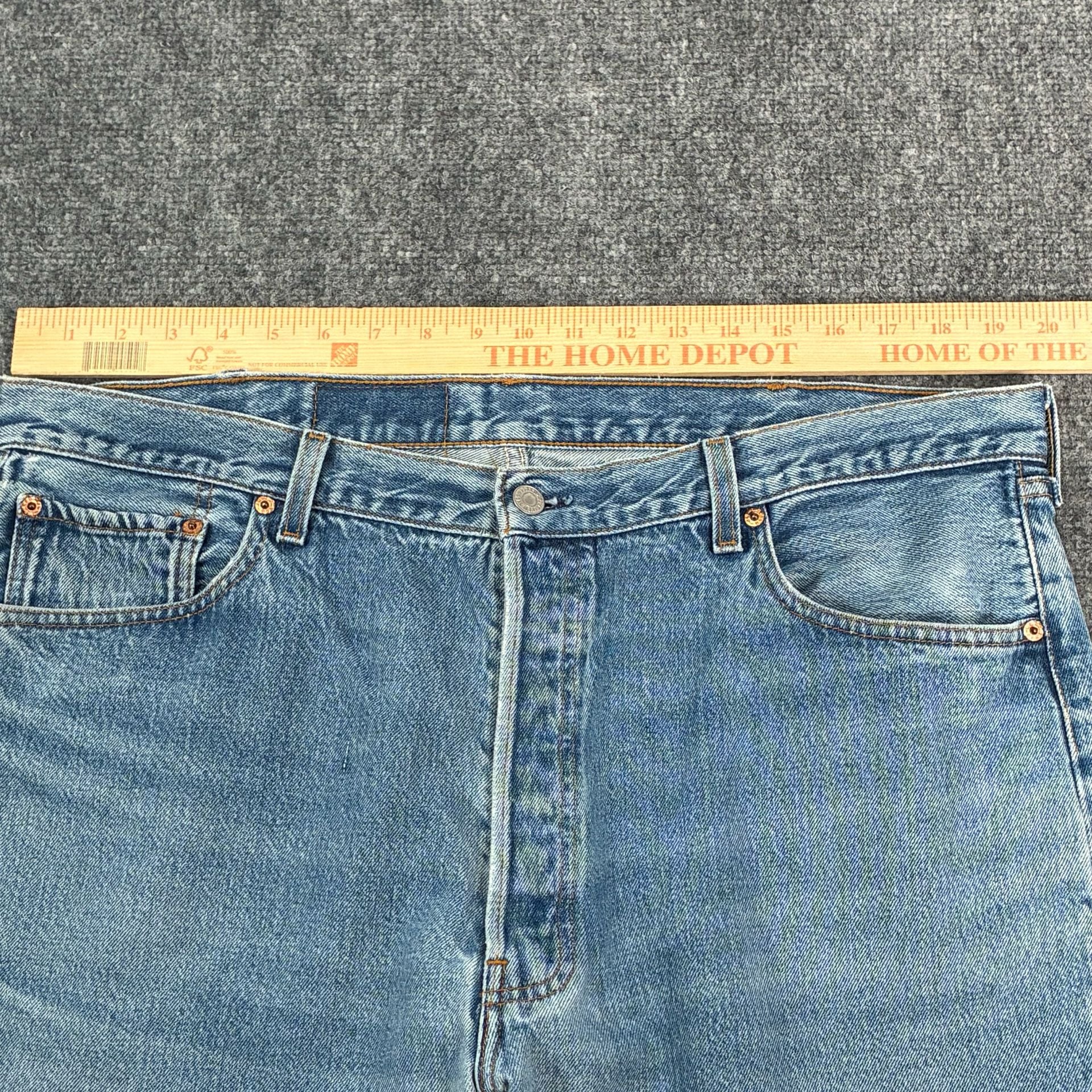 Levi's 501 XX Original Fit Jeans Light Wash 42x30 Made in USA 9