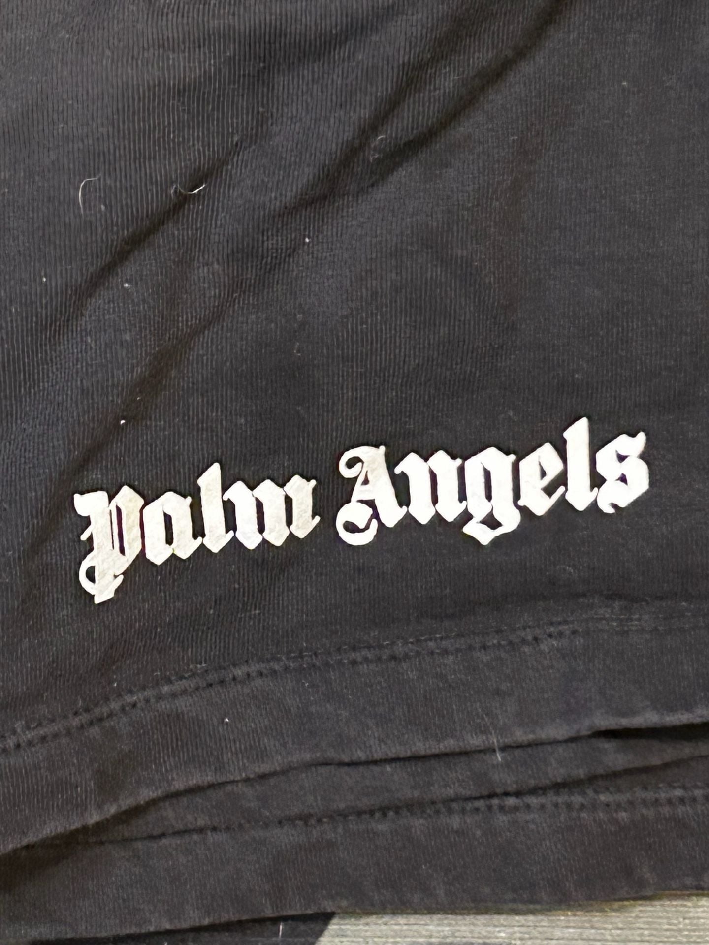 Palm Angels Black Logo Sweat Shorts 5
