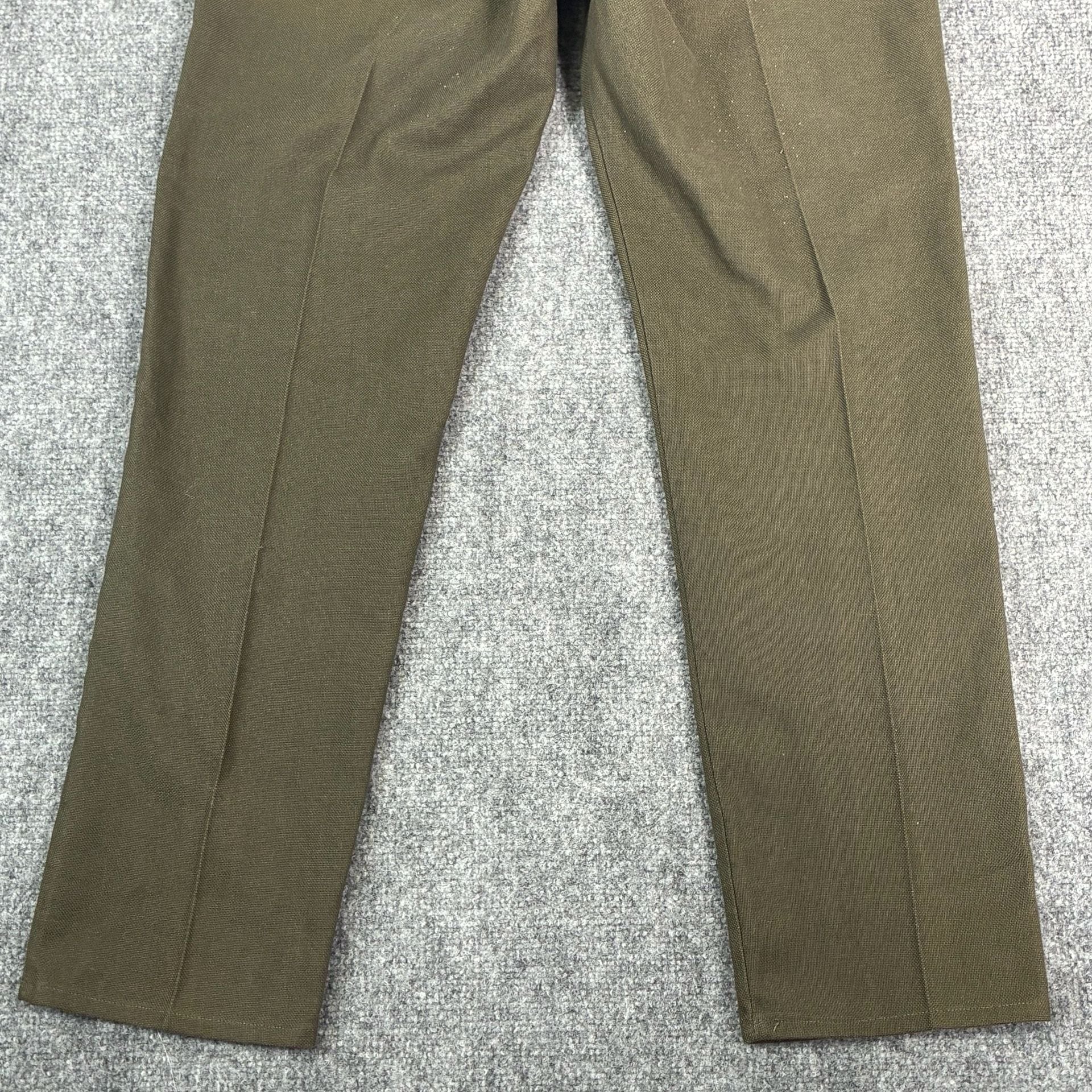 Vintage Maverick Canvas Work Pants Olive Green Size 34 6