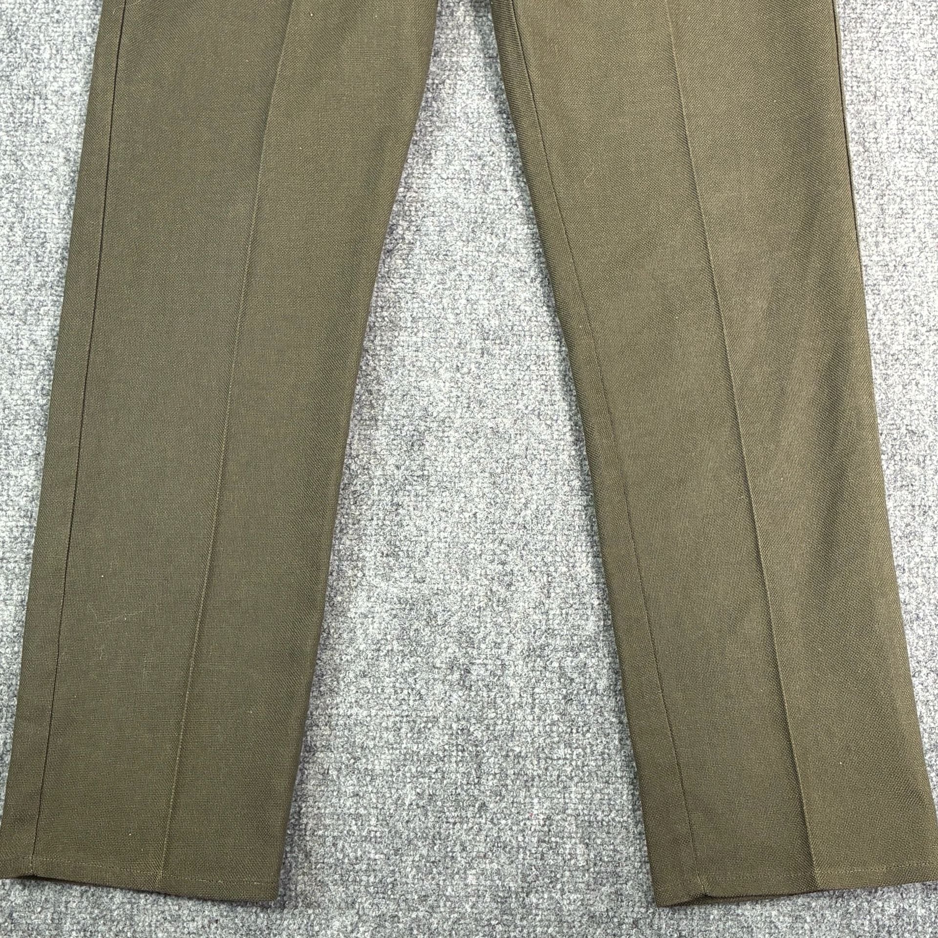 Vintage Maverick Canvas Work Pants Olive Green Size 34 10