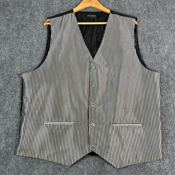 Umo Lorenzo Formalwear Striped Vest XXL