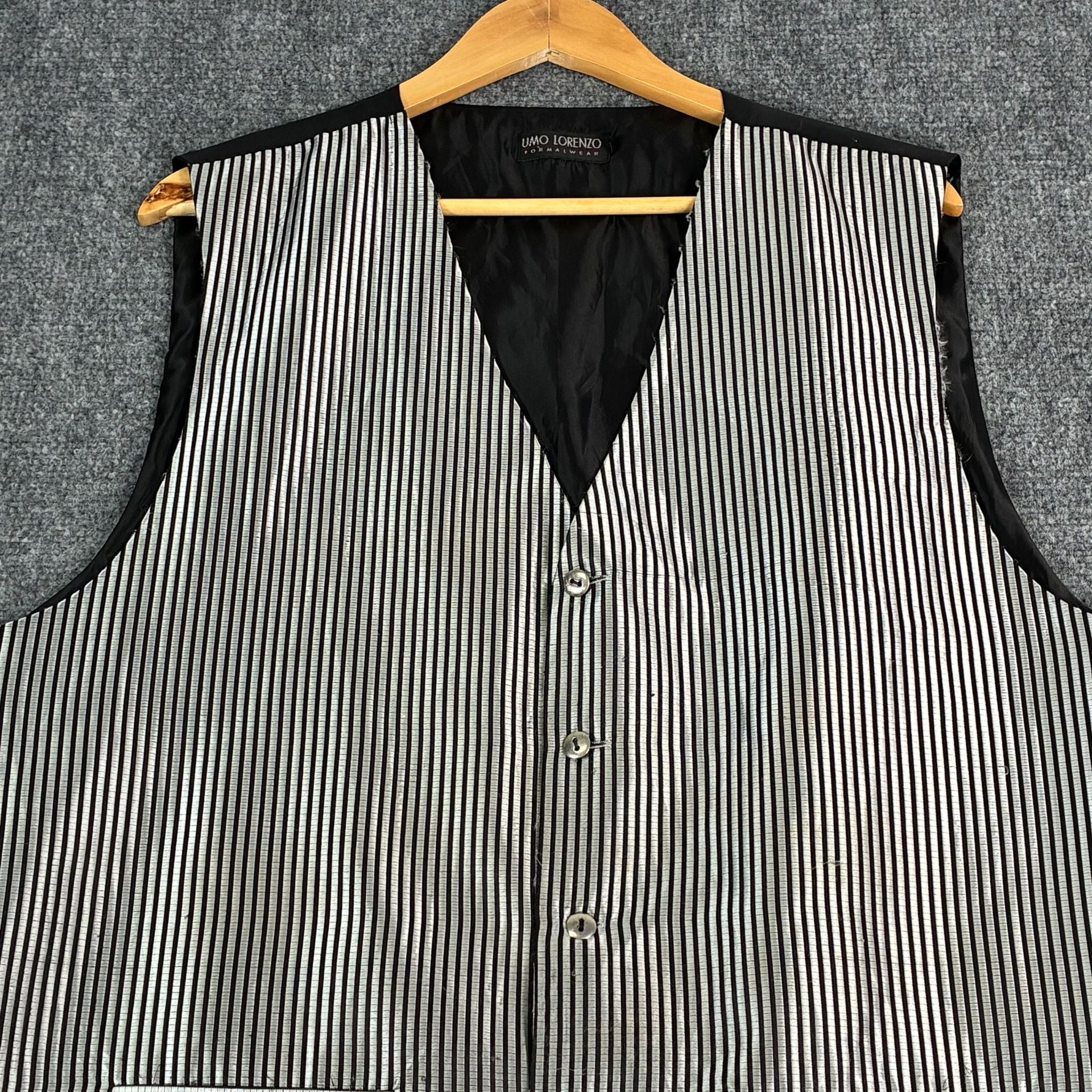 Umo Lorenzo Formalwear Striped Vest XXL 3