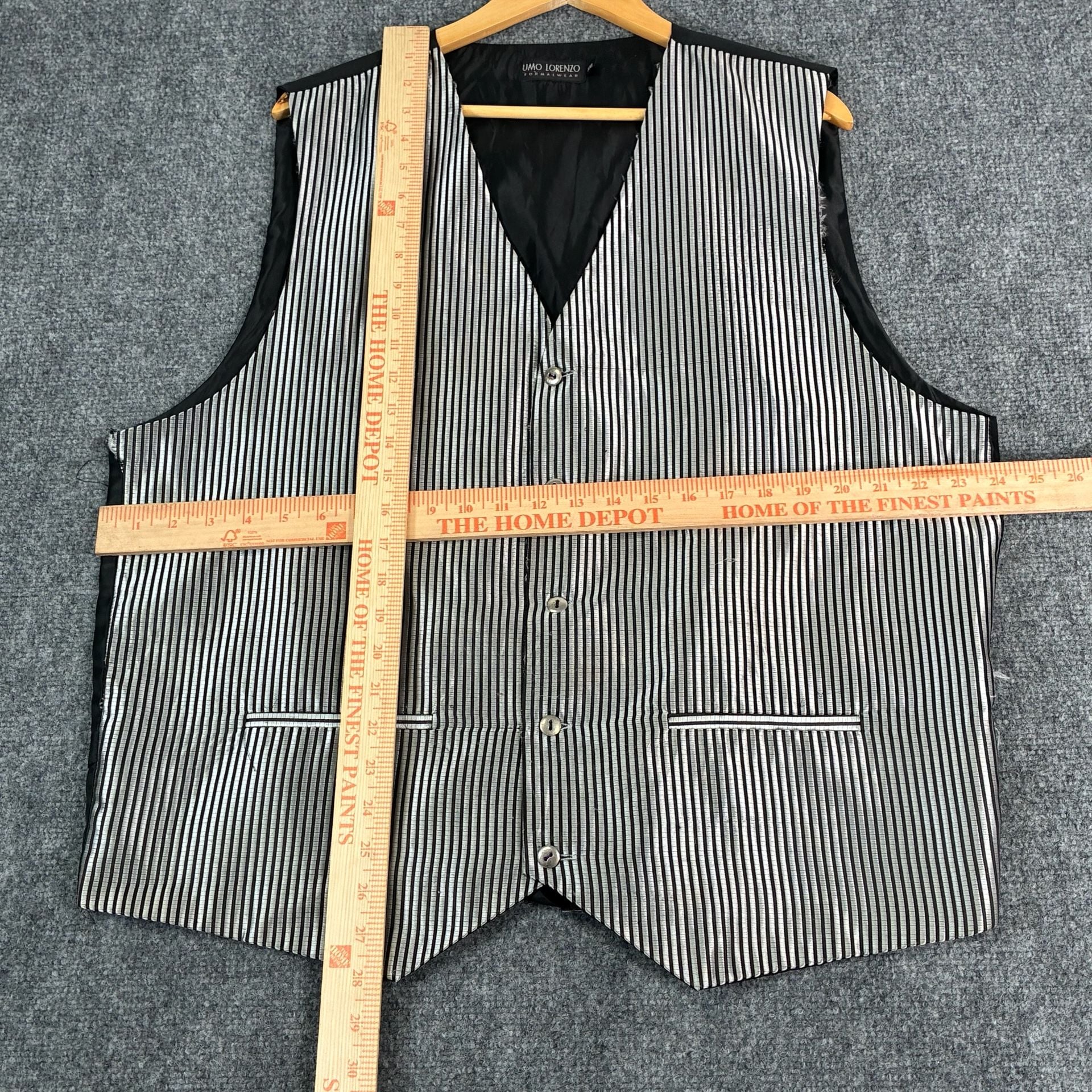 Umo Lorenzo Formalwear Striped Vest XXL 8