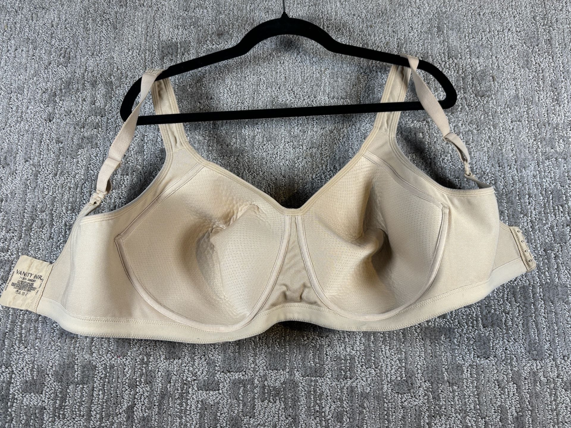 Vanity Fair 71500 Full Figure Underwire Bra 38DDD Beige 217 5