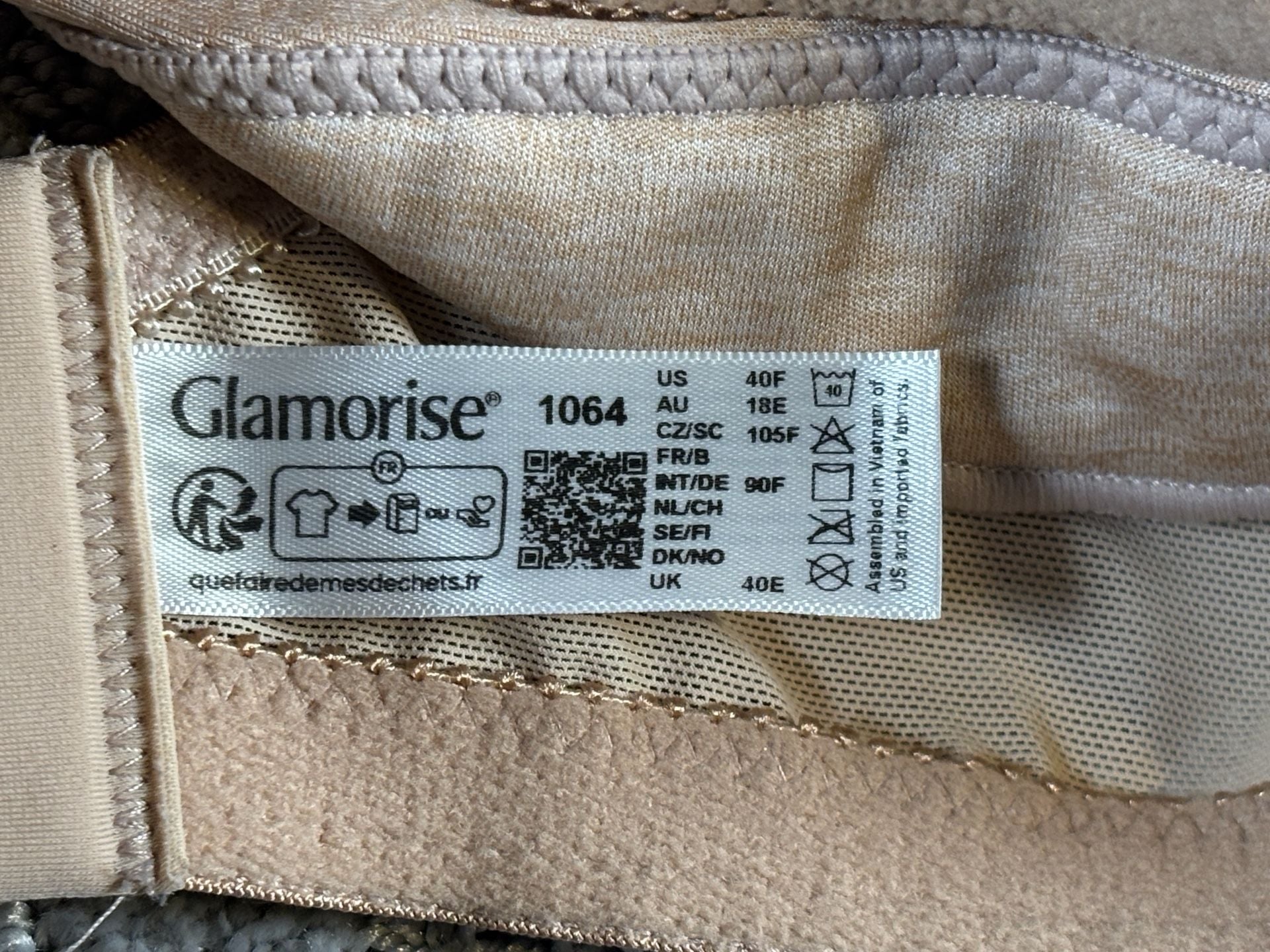 Glamorise MagicLift Moisture Control Wire-Free Bra 1064 Cafe 40F 216 4