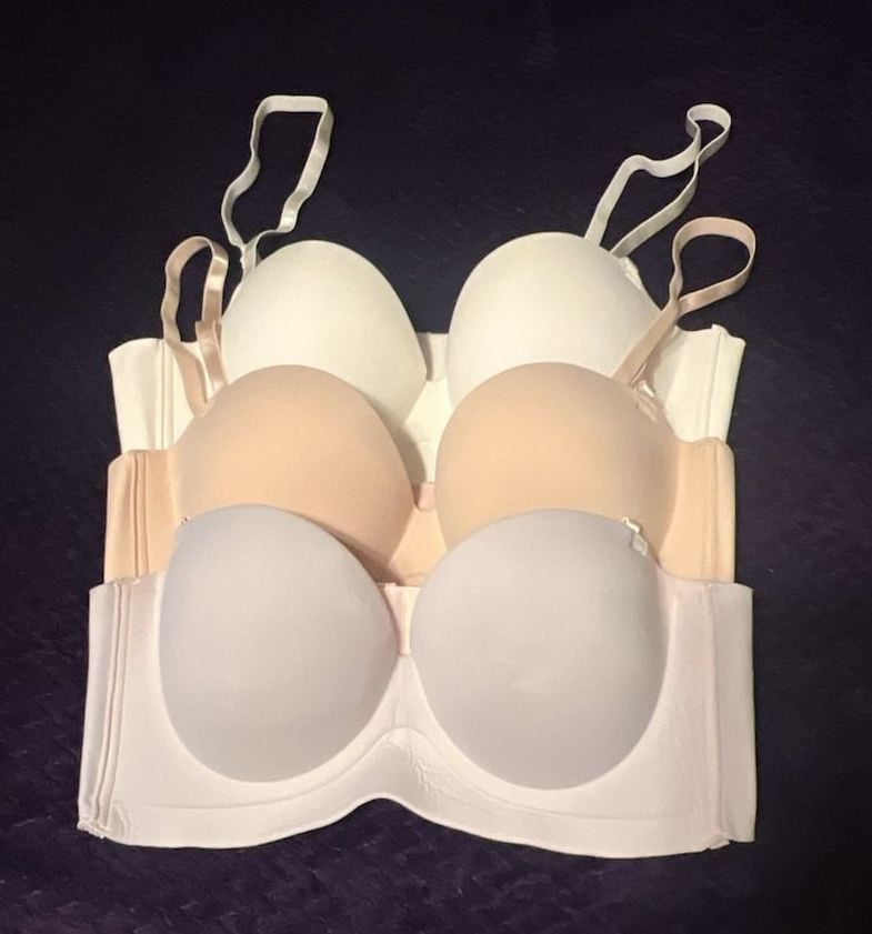 Sophie B 3-Pack Strapless Bras Size 36B 1