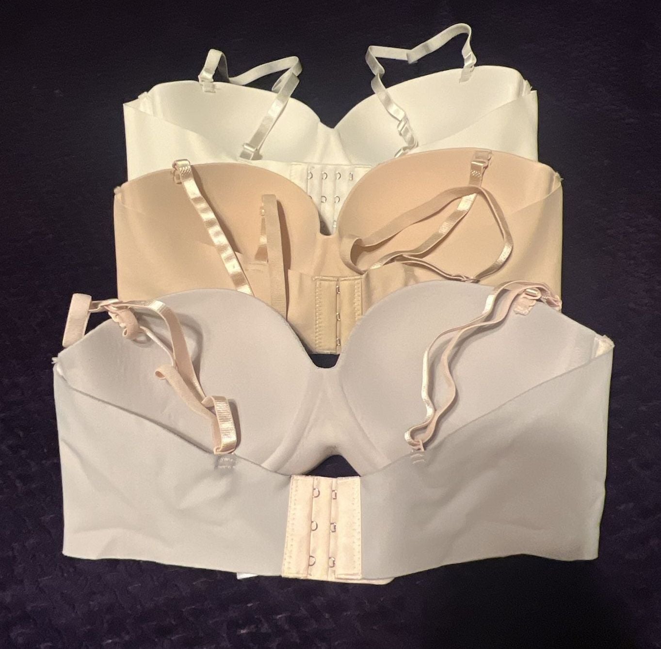 Sophie B 3-Pack Strapless Bras Size 36B 3