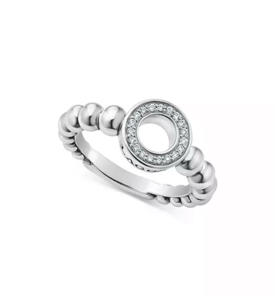 Lagos Beaded Diamond Circle Ring - Cocktail Ring, Rings - LAG45681 13