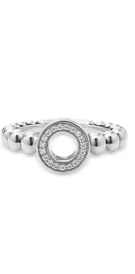 Lagos Beaded Diamond Circle Ring - Cocktail Ring, Rings - LAG45681 9