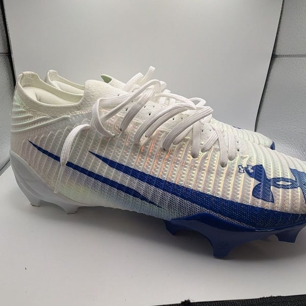 Under Armour Blur Pro Men's Football Cleats White/Blue Size 11
