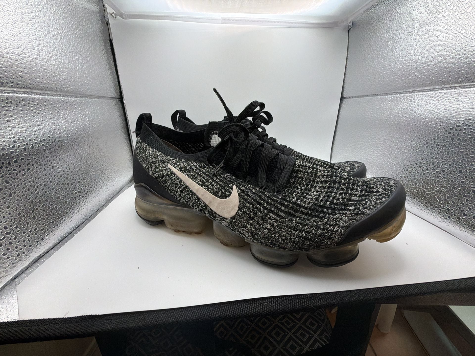 Nike Air VaporMax Flyknit 3 Oreo Black White Grey Men's Size 11 AJ6900-002 3