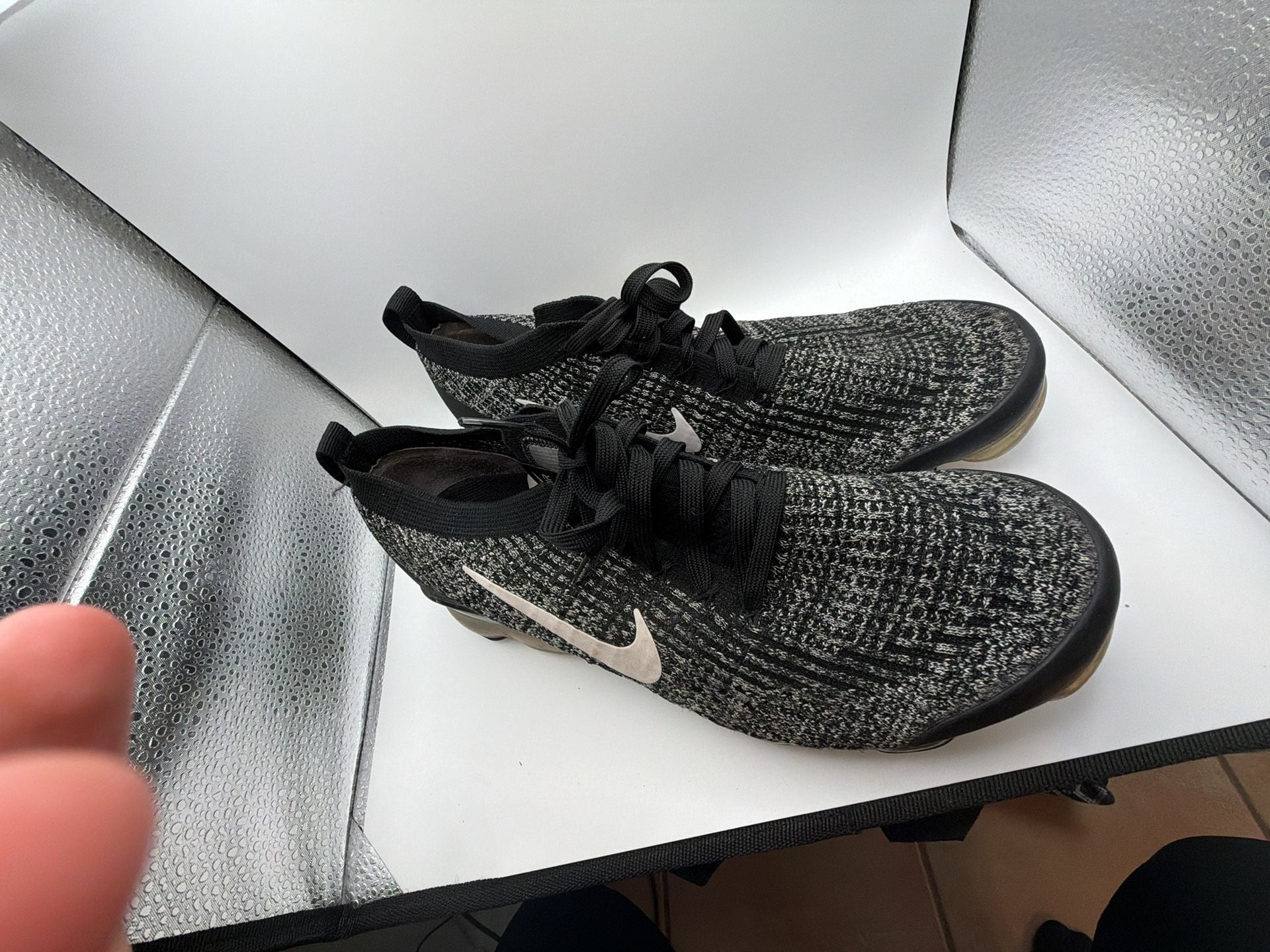 Nike Air VaporMax Flyknit 3 Oreo Black White Grey Men's Size 11 AJ6900-002 4