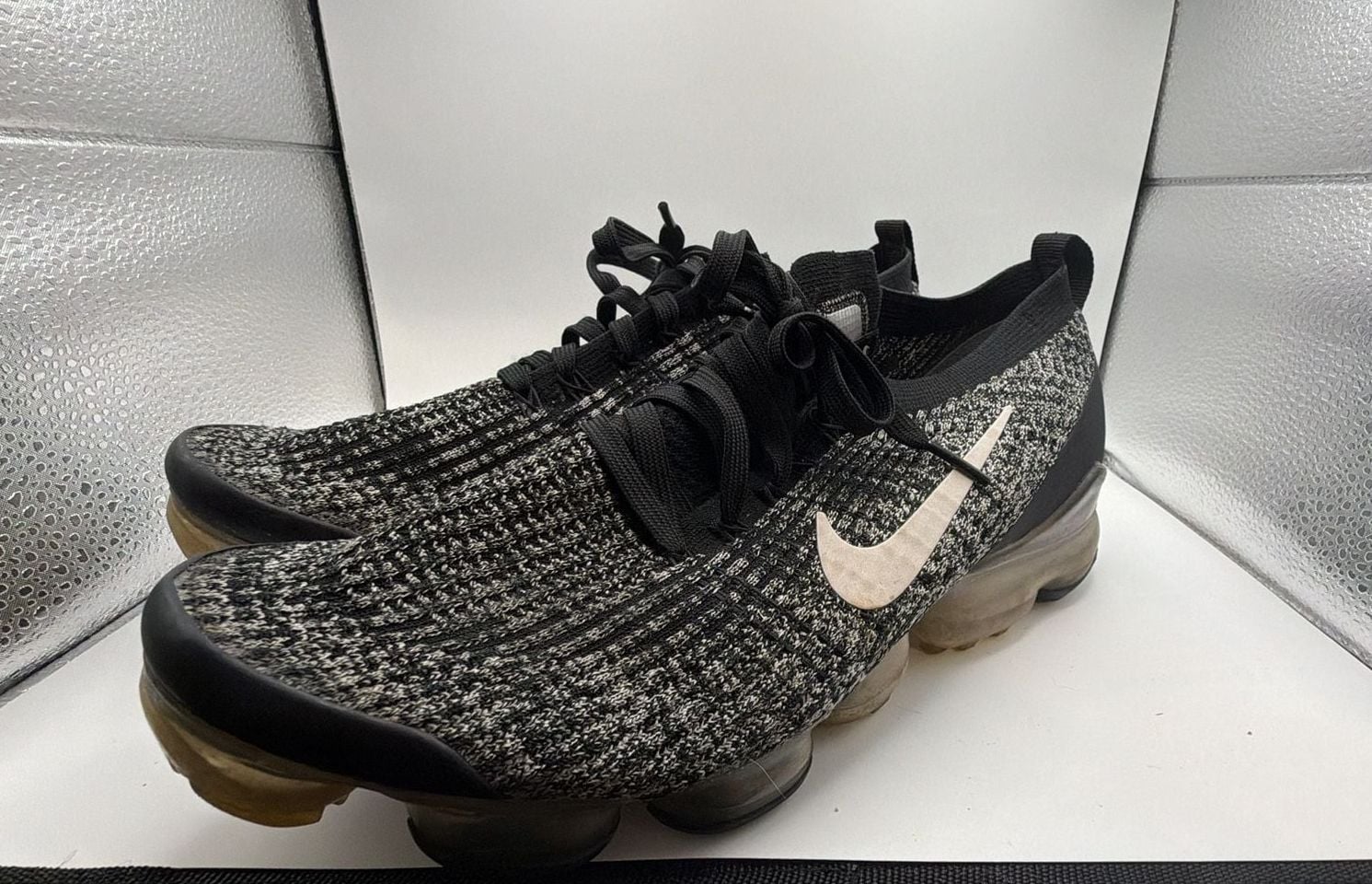 Nike Air VaporMax Flyknit 3 Oreo Black White Grey Men's Size 11 AJ6900-002 2