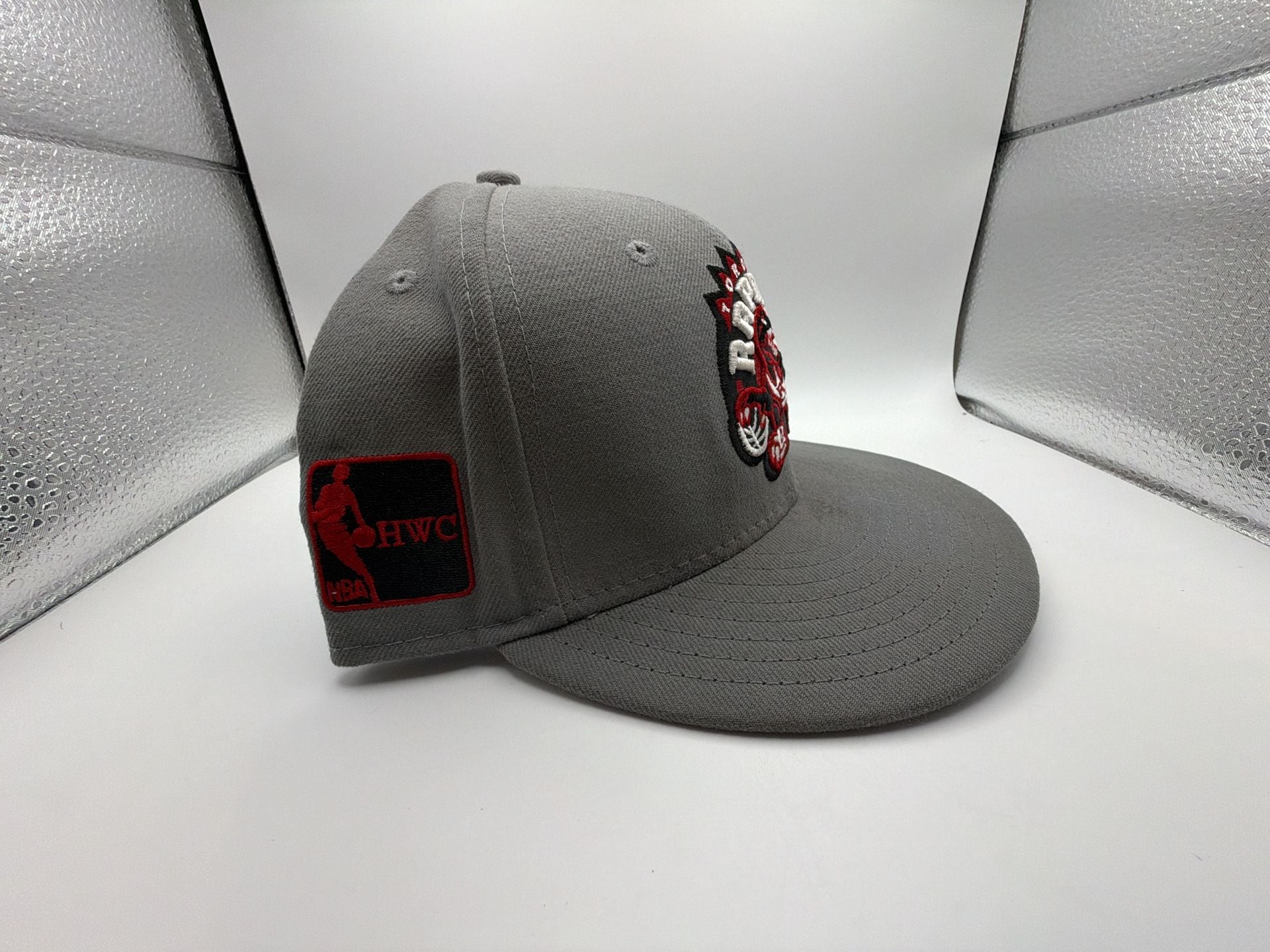 New Era Toronto Raptors Hardwood Classics 59FIFTY Fitted Gray Hat Size 7 3/8 4