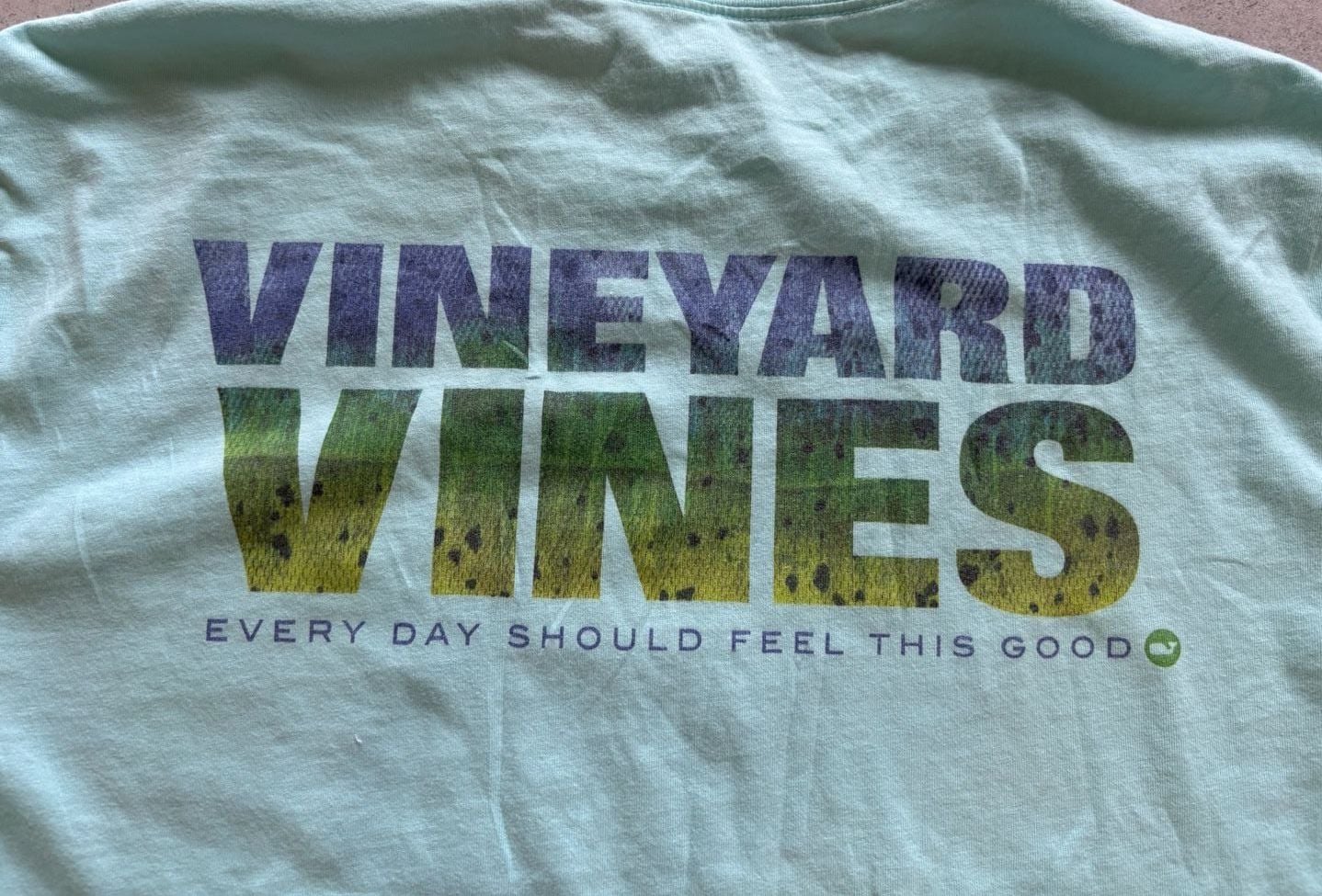 Vineyard Vines Long Sleeve Pocket Tee Light Blue Size L 11
