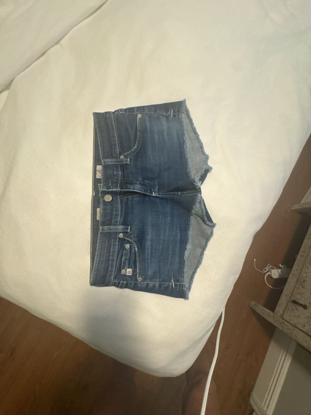 AG Adriano Goldschmied Denim Cutoff Shorts Dark Wash 3