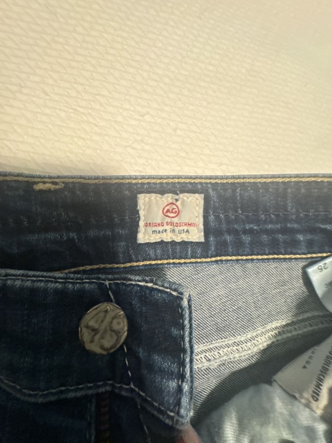 AG Adriano Goldschmied Denim Cutoff Shorts Dark Wash 7