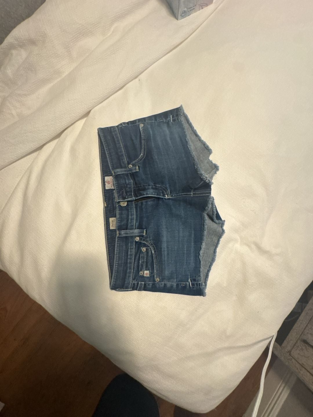 AG Adriano Goldschmied Denim Cutoff Shorts Dark Wash 12