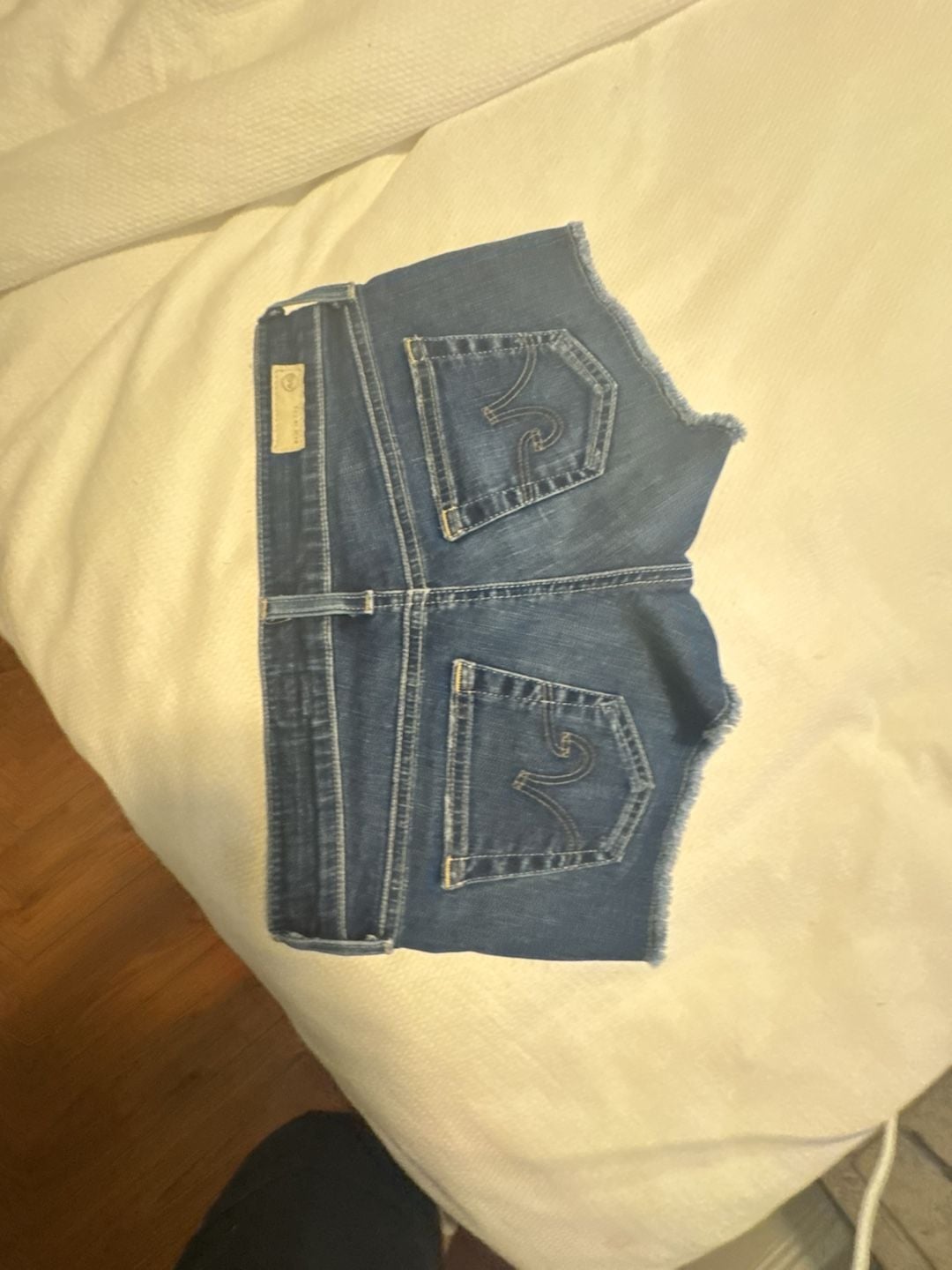 AG Adriano Goldschmied Denim Cutoff Shorts Dark Wash 13