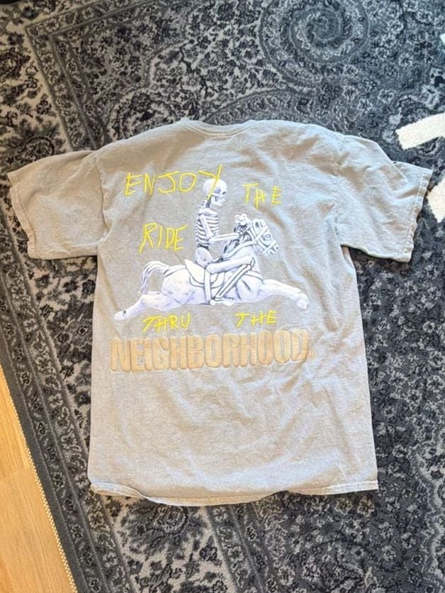 Travis Scott Cactus Jack x Neighborhood Carousel T-Shirt Grey 3